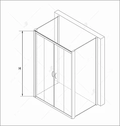 Душевой уголок RGW Passage PA-41 P 170x120см 010841172-021P профиль хром, стекло матовое-сатинат