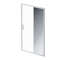 Дверь душевая в нишу AM.PM Gem 120см W90G-120-1-195MMir профиль хром, стекло прозрачное/зеркальное