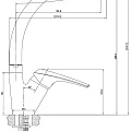 Смеситель Aquanet Conte SD91385 для кухонной мойки