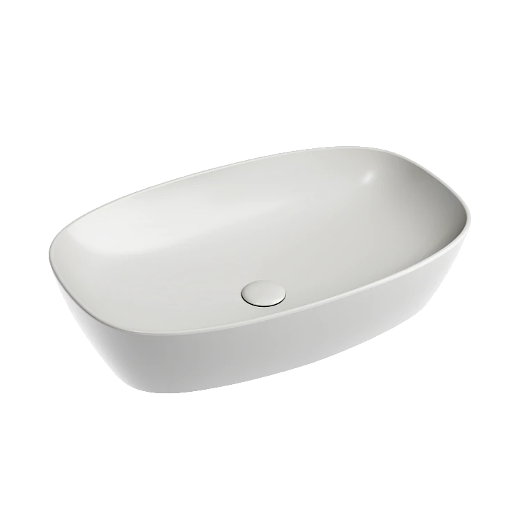 Раковина накладная Ceramica nova Element 600*380*138мм CN6049MSG серая матовая