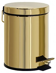 Ведро для мусора Cezares Olimp OLIMP-BSC-03/24 5L золото 24 карат