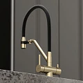 Смеситель для кухни Sancos Dora SC4003BG брашированное золото/черный