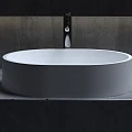 Раковина накладная Salini Gloria 311 Sapirit 1102211G белая глянцевая