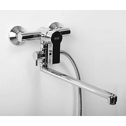 Смеситель для ванны с душем Wasserkraft Ammer 3702L хром
