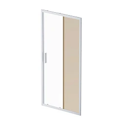 Дверь душевая в нишу AM.PM Gem 100см W90G-100-1-195MBr профиль хром, стекло прозрачное/бронзовое