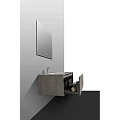 Тумба с раковиной Black & White Universe 150 U909.1500 серая