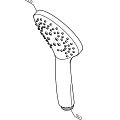 Душевая лейка AM.PM Gem F0290064 пластик, хром