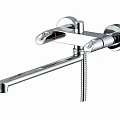 Смеситель для ванны с душем Wasserkraft Lossa 1202L хром