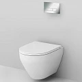 Инсталляция с унитазом и клавишей AM.PM Spirit 2.0 IS47051.701700 белый, синий, хром