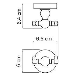 Крючок Wasserkraft Diemel K-2223D хром