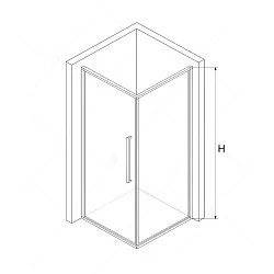 Душевой уголок RGW Stilvoll SV-35B 100х100см 06323500-014 профиль черный, стекло прозрачное