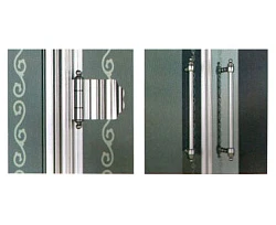 Душевая дверь в нишу Cezares 90см RETRO-A-B-1-90-CP-Cr-L профиль хром, стекло прозрачное с узором