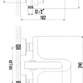 Смеситель для ванны с душем Lemark Melange LM4914CW хром