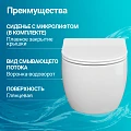 Унитаз подвесной Ceramica Nova Play CN3001 белый глянец