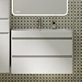 Тумба с раковиной Style Line Атлантика 90 антискрейч белый матовый