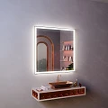 Зеркало Miralls в ванную комнату с LED подсветкой Murano Extra 73*92см вертикальное, без выключателя