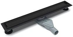 Желоб душевой ESBANO Combi решетка TILE длина 60 см матовый черный