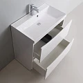 Тумба с раковиной BelBagno Marino 90 белая глянцевая