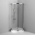Душевой уголок AM.PM Like 95x95см W83G-333-095CT профиль хром, стекло прозрачное