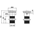 Донный клапан для раковины Avimano Emotion 4000022
