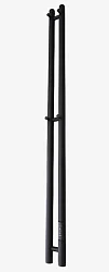 Полотенцесушитель электрический Маргроид Inaro Р150*6 профильный, 3 вставки, черный матовый