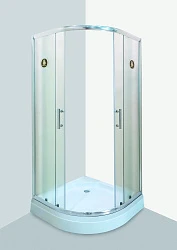 Душевой уголок Golden Frog 90x90см SRGF-093Р (90) с поддоном, профиль хром, стекло рифленое