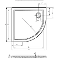 Душевой поддон Riho Zurich 90х90см D001022005 белый