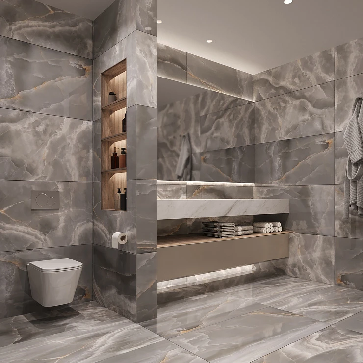 Керамогранит STARO Luxor Admire Graphite Polished 60х120 см С0005507 графит