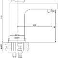 Смеситель Aquanet Cubic SD90443-2 для раковины
