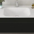 Тумба под раковину Cezares TITAN-II-900/530-2C-SBA черная глянцевая