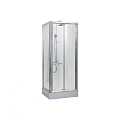 Душевой уголок Bravat Drop 90x90см BS090.2120A профиль хром, стекло прозрачное
