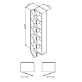 Шкаф-пенал AM.PM Spirit 2.0 35см M70ACHR0356WG белый глянцевый