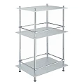 Полка-стелаж Wasserkraft K-4033 3-ярусная, хром