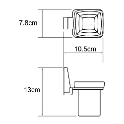 Стакан Wasserkraft Lopau K-6028 хром