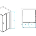 Душевой уголок RGW Passage PA-030-B 90x90см 3508103099-14 профиль черный, стекло прозрачное