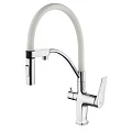 Смеситель для кухни Lemark Comfort LM3074C-White белый / хром