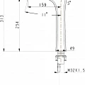 Смеситель для раковины Timo Helmi 4011/03F черный матовый