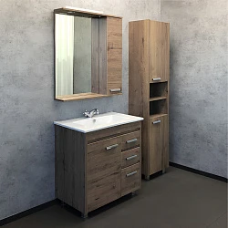 Тумба с раковиной Comforty Марио-75 00-00004157CF сосна лоредо