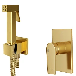 Гигиенический душ Wasserkraft A55094 со смесителем, золото