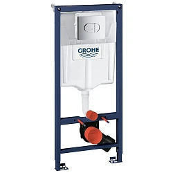 Система инсталляции для унитазов Grohe Rapid SL 38981000 3в1 с кнопкой хром глянцевая
