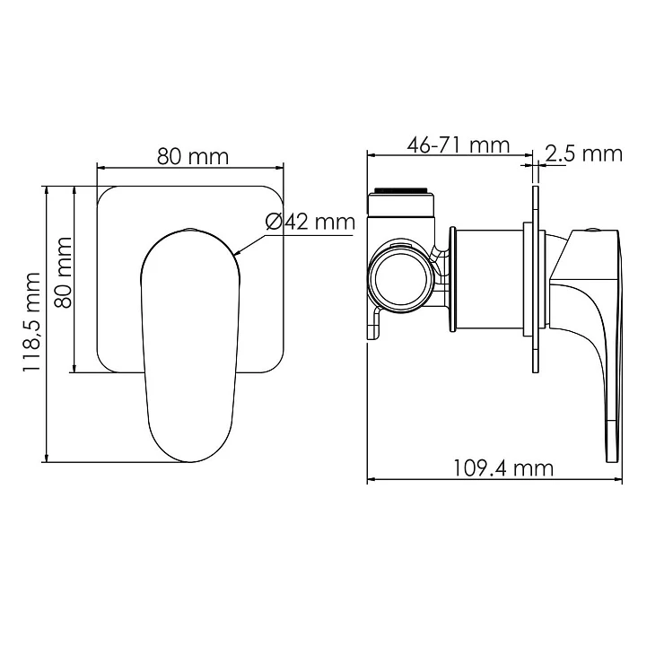 Гигиенический душ Wasserkraft Asphe A7751.290.292.335 розовое золото
