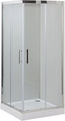 Душевой уголок Aquanet Delta Cube 90x90см 183212 профиль хром, стекло прозрачн