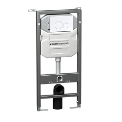 Система инсталляции для унитазов Ceramica Nova Envision Round CN1001W кнопка белая