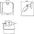 Держатель туалетной бумаги с крышкой Bemeta 156112012