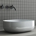 Раковина накладная Ceramica Nova Element CN6018 белая глянцевая