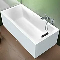 Акриловая ванна Riho Rething Cubic 170x75 Pulg & Play B105011005 правая, белая глянцевая