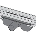 Душевой лоток AlcaPlast APZ6 650 с опорами, хром