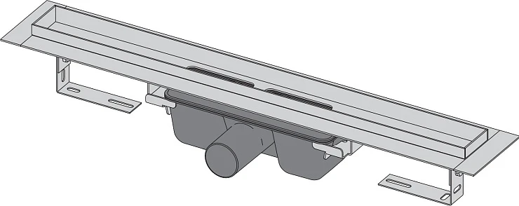 Душевой лоток AlcaPlast APZ6 650 с опорами, хром