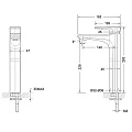 Смеситель для раковины Bravat Source F1173218BW-A9-ENG черный матовый