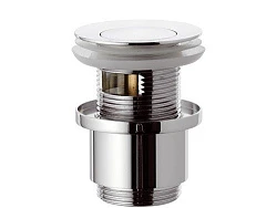 Донный клапан Remer RR 906 CC 2 с переливом, хром